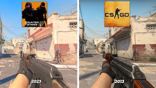 CS2 vs CSGO  Details and Physics Comparison [upl. by Iron986]