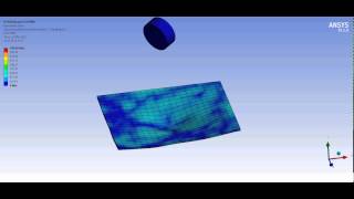 ansys act lsdyna extension  plate stress [upl. by Creedon576]