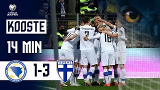 Full Highlights 14 min  BosniaHertsegovina–Suomi 1–3 I FIFA World Cup 2022 karsinnat I 1311 [upl. by Jillana]