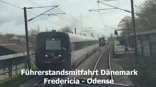 Führerstandsmitfahrt Dänemark Fredericia  Odense mit regio RV 2730 [upl. by Hsaka]