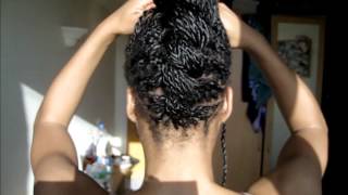 Senegalese Twist Updo [upl. by Yecaj115]