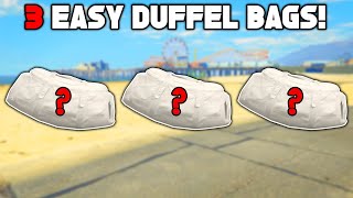 Top 3 Easiest Duffel Bags To Get In GTA 5 Online [upl. by Anerroc]