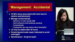 CSF Rhinorrhea Diagnosis and Management in 2019  Jivianne T Lee MD [upl. by Gromme]