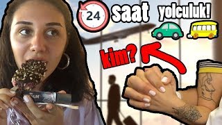 24 SAAT YOLCULUK YAPTIM ALAÃ‡ATIDA Ä°LK GÃœN GÄ°ZEMLÄ° KÄ°ÅÄ° Ä°LE Ä°ZMÄ°R TATÄ°LÄ°  ALAÃ‡ATI TATÄ°L VLOG [upl. by Ayk540]