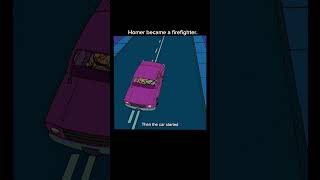 Homer became a firefighter  part 1treandingshort cartoon viralvideo simpsons [upl. by Eelymmij956]