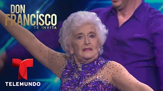 Gimnasta de 82 años impresiona bailando salsa acrobática  Don Francisco Te Invita  Entretenimiento [upl. by Neehsar556]