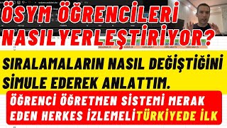 2023 YKS Sıralamaları Nasıl değişir Ösym Öğrencileri nasıl yerleştiriyor 2023 YKS TERCİH SİMULASYON [upl. by Alurd980]