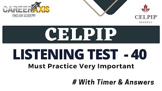 Celpip Listening Mock Test  Celpip Listening Test Practice With Answers [upl. by Natividad]