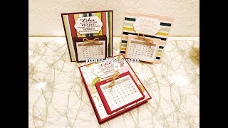 Silvester Gäste Goodie  Tischkalender mit Produkten von Stampin’ Up [upl. by Pippo]