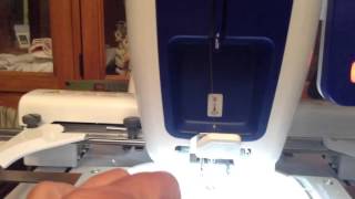 Brother Personal PRS 100  Threading your new Embroidery Machine  Beginner Help [upl. by Gaylord]