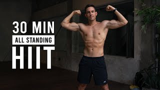 30 Min All Standing Cardio HIIT Workout  Burn 500 Calories Sweaty Home Workout [upl. by Germin80]