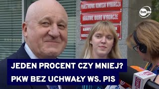 Sprawozdanie finansowe PiS wciąż pod lupą PKW Kolejne posiedzenie 29 sierpnia TVN24 [upl. by Notanhoj]