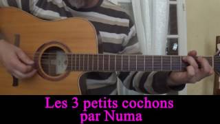 Les 3 petits cochons guitarevoix [upl. by Derick]