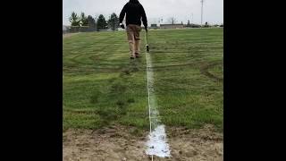 How to Paint Lines on a very wet Athletic Field [upl. by Teena]