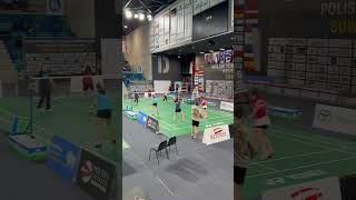 Polish U17 International Badminton Venue Just Before 1st Matches badminton shorts youtuber [upl. by Anthe]