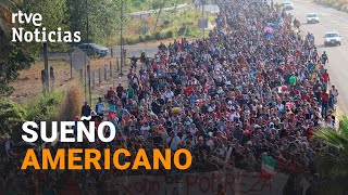 AVANZA hacia EEUU la CARAVANA de MIGRANTES de MÉXICO mientras WASHINGTON PIDE EXPLICACIONES  RTVE [upl. by Philis]