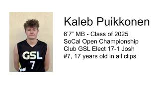 Kaleb Puikkonen  2025 MB SoCal Open Champ highlights [upl. by Ahseem]