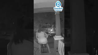 What Is This Crazy Woman Doing Trying To Steal Or Something Else Caught On Ring Doorbell Video [upl. by Anitsyrhk124]