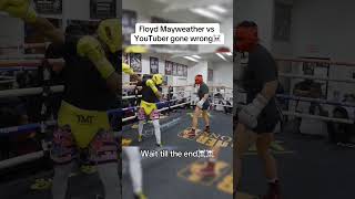 Youtuber Challenges Floyd Mayweather boxing sparring [upl. by Otsirc313]