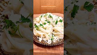 parmesan Creamy pasta🍜 shorts foodasmr [upl. by Alexio]