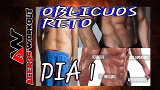 DIA 1 RETO OBLICUOS CIRUGIA EN CASA PARA MARCAR ABDOMINALESOBLICUOSMARCAR LA V Y REDUCIR CINTURA [upl. by Eiramanel]