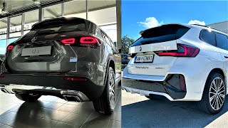 New BMW X1 2023 vs New Mercedes GLA 2023  Comparison by Supergimm [upl. by Yemiaj264]