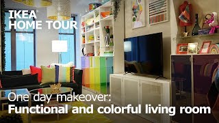 Functional amp Colorful Small Living Room Ideas Teaser  IKEA Home Tour [upl. by Nossyla]