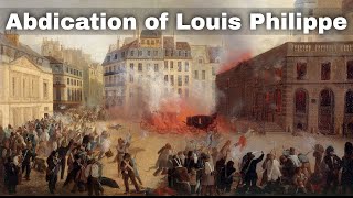 24th February 1848 Abdication of King Louis Philippe of France amidst revolution [upl. by Alberik904]