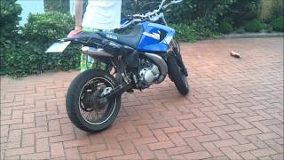 Yamaha DT 125 X Giannelli Komplettanlage [upl. by Ahsrop8]