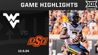 West Virginia vs Oklahoma State Highlights  2024 Big 12 Football [upl. by Benedikta]