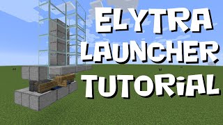 Simple Elytra Launcher  Minecraft Tutorial Build  Java Edition [upl. by Clem]