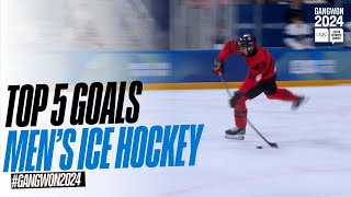 Top 5 Goals  Mens Ice Hockey Day 3  Gangwon 2024 [upl. by Giltzow447]