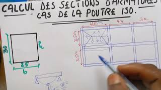 comment DIMENSIONNER UNE poutrefaire le calcul de la poutre à la flexion simple isostatique [upl. by Zetta]