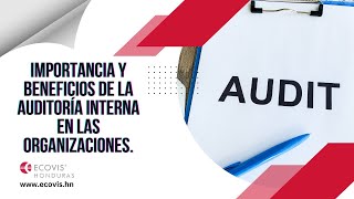 Importancia y beneficios de la Auditoría Interna en las organizaciones [upl. by Louanna747]