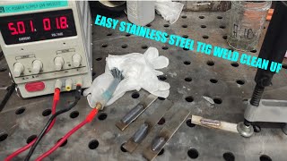 Stainless Steel TIG Weld Cleaning Micropolishing [upl. by Ellertal]