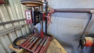 How to make a heavyduty drill press for 10 [upl. by Bettine842]