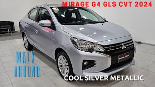 2024 Mitsubishi Mirage G4 GLS CVT Cool Silver Metallic [upl. by Elleinnod]