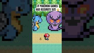 If Pokemon games were accurate size 😳 pokemon shorts [upl. by Roter]