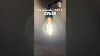 LED Lampe Filament Osram flackert led ledlamp filament filamentlampe osram philipsled [upl. by Ycram]