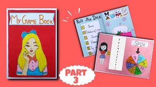 DIY PLAYING BOOK  Game Book Part 3  How to make game book  DIY Games Easy  Paper Game Making [upl. by Jobey]