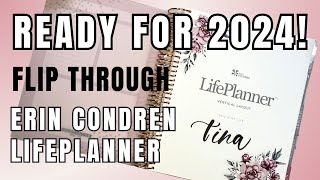 2024 Planner Setup  Erin Condren LifePlanner  Flip Through [upl. by Atikim111]