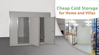 Lowcost Cold Storage Room for Home and Villas  Energy Saving amp Works on 1 Phase electricity [upl. by Novled]