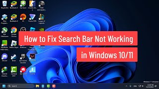 How to Fix Search Bar Not Working in Windows 10112024 [upl. by Dickerson328]