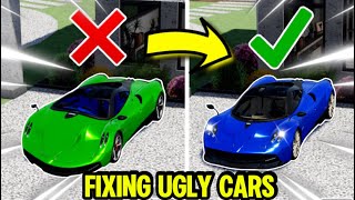 I Fixed UGLY Cars In Driving Empire [upl. by Ahsad]