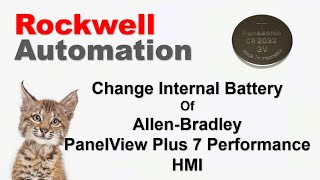 Change Internal Battery Of AllenBradley PanelView Plus 7 Performance HMI [upl. by Arriaes606]