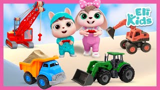 Toy Trucks Fun  Eli Kids Songs amp Nursery Rhymes [upl. by Mast]