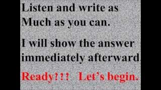 ESL Dictation Exercise 4 Listening amp Writing Intermediate by Damien Zellers [upl. by Isiah]