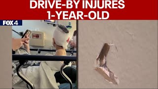 1yearold shot in head father injured in Mesquite driveby shooting [upl. by Erdnoid562]