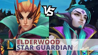 Elderwood Rakan Vs Star Guardian Rakan  League Of Legends [upl. by Nelra441]