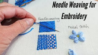 Needle Weaving A Most Beautiful Embroidery Technique [upl. by Earley]